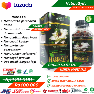 Habbasyifa Minyak habbatussauda asli original herbal - Jinten Hitam Habbatussauda Kapsul - Habbat Syifa - Habbatsyifa - Habbasyifa