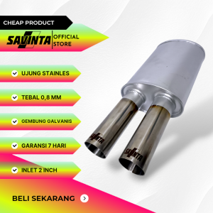 Savinta Knalpot Racing Mobil Sebring Suara Ngebas Kering Gahar Ujung Stainles