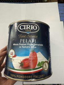 Cà Chua hộp Bóc Vỏ hiệu Cirio – hộp 25 kg nhập khẩu Italia