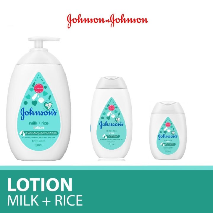 Johnson's Baby Milk + Rice Lotion 100ml/200ml/500ml | Lazada