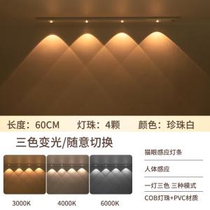 kangle [🔥on sale]โคมไฟตั้งโต๊ะ LED รูปตาแมว ไฟเซ็นเซอร์ LED หรี่แสงได้ ปรับสีได้ ชาร์จได้ ไร้สาย USB 3 สี พร้อมแบตเตอรี่ สําหรับห้องครัว ตู้เสื้อผ้า ส่งจากไทย