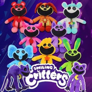 30-40cm Smiling Critters Plush Toys Hopscotch Cat Nap Catnap Accion Doll Childrens Toy Peluches Pillow Boys and Girls Halloween Birthday Christmas Gift