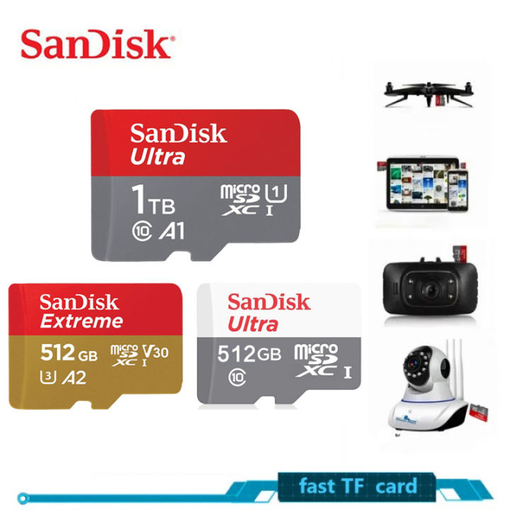 Thẻ Nhớ 1TB Thẻ Micro SD 512GB 256GB 128GB 64GB Class10 UHS1 Thẻ Nhớ