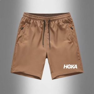 DODO BIRD Men Breathable Quick-Dry Sports Shorts with Elastic Waist and Pockets (Hoka write）