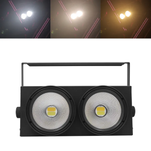 LED COB Washer Lights Audience Light 2x100W Flood Stage Light LED Matrix Blinder Light DMX