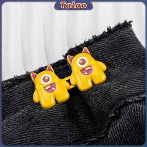 Talao Cartoon Pattern Waist Buckle For Women Skirt Jeans Adjustable Waist Clip Buttons Accessories 1Set