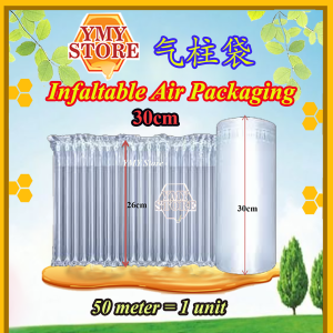 YMY Store 1unit+50m 15/20/25/30/35/40/50cm Inflatable Air Packaging. Protective Bubble Pack Wrap Bag Packaging Protective