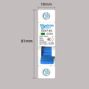 Air circuit breaker AC MCB 1P 6A 10A 16A 20A 25A 32A 40A 50A 63A 230V-400V air switch circuit breaker With CE qualification certificate