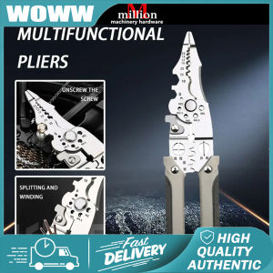 [READY STOCK] Electrical Wire Crimper Cable Cutter Wire Stripper Tool Electrician Multi-Purpose Stripper Crimping Pliers