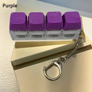 OWMXZL Seven-color Lights Keyboard Fidget Toys Diy Keycaps Toy Stress Relief Finger Keycaps with Keychain Keyboard Keychain Adults