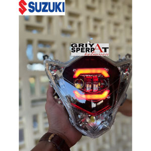 lampu depan satria fu 2014 New facelift Daymaker Led