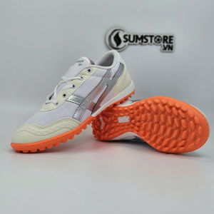 Giày Thể Thao Bata Warrius Màu Trắng Cam - Giày Đá Bóng Đế Xịn Đệm Eva