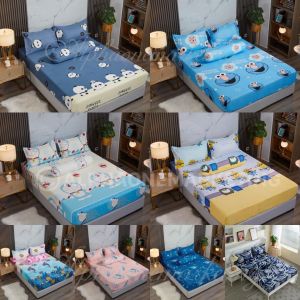 Cadar Bergetah Keliling Sarung Tilam Modern Design 4 in 1 Queen 2 in1 Single Premium Quality Fitted Bedsheet Bujang Patchwork Cadar Cotton Murah
