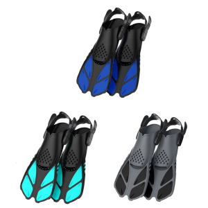 ระบบระบายน้ำตีนกบสั้นสั้นช่วยเพิ่มความมั่นคงดีไซน์ส้นเปิดหัวเข็มขัดแบบปรับได้เหมาะสำหรับการว่ายน้ำ