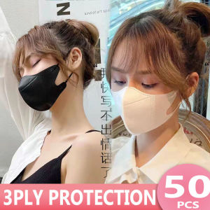 3D Mask 50pcs Face Mask Duckbill non Medical Mask 3D Mask Pelitup Muka Earloop Mask Earloop