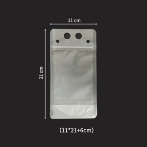 100pcs 500ML Full Clear Liquid Drink Juice Milk Coffee Stand Up Pouch Packaging Bag Resealable Pouch
