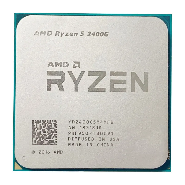 【Flint Vale】 Ryzen 5 2400G R5 2400G 3.6GHz Quad-Core Eight-Thread 65W CPU Processor Socket AM4 with Radeon RX Vega 11 NO FAN