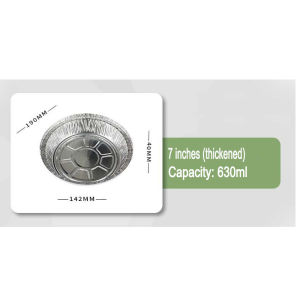 【 In Stock 】10pcs Round Tin Foil Box Air Fryer Tin Foil Bowl Disposable Aluminum Foil Bowl Oven Tin Foil Tray Resistant To High Temperature Mangkuk Kerajang Penggoreng Udara 空气炸锅锡纸盒