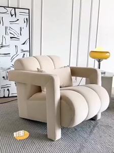 UrbanSpace SG- Modern Fabric Sofa Chair Single Double Seater Lounge Chair Cat Scratch Leather Sofa For Small Living Room Bedroom