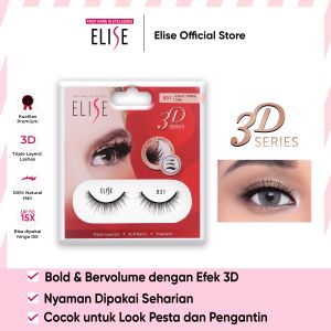 Bulu Mata Elise - 3D 831 - Bold Look/Cocok untuk Riasan Pesta/Pengantin/Favorite MUA/Pilihan MUA