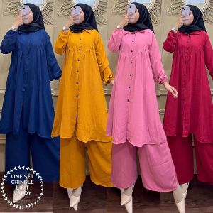 Crinkle Lipit Valdy II: Atasan Muslimah Terbaru & Busana Muslimah Modern