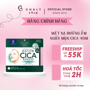 Mặt nạ dưỡng ẩm ngừa mụn làm dịu da Cica Clear Turn túi 40 miếng Nhật Bản