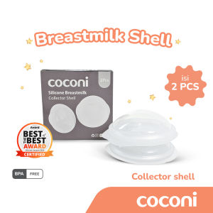 COCONI Breast Milk Collector Shell 2 Pcs | Alternatif Breast Pad / Penampung ASI Silikon 2 Pcs