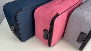 Large Capacity Files Storage Bag with Lock Waterproof Travel Document Pports Organizer Bag