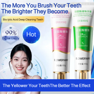 10x Brightening Wholesome Lysozyme Bead Toothpaste For Gentle Whitening Stain Removal Long-lasting Freshness With Sensitivity Care