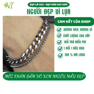 Vòng tay nam đẹp ngầu titan vòng tay nam cá tính ngầu CHỐNG GỈ NHIỀU MẪU CHỌN - Người Đẹp Vì Lụa