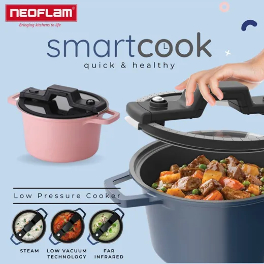 NEOFLAM] Original Smart Cook Cast Aluminum IH Induction Vacuum