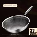 Non Stick Pan Stainless Steel Non Stick Frying Pan Induction Pan Wok Pan Frying Pan 32CM. 