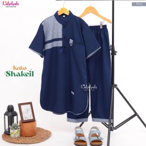 LABEBAH SETELAN KOKO ANAK COWOK 4-7 TAHUN BAJU MUSLIM LEBARAN BAHAN TOYOBO SHAKEIL SERIES KOKO MURAH