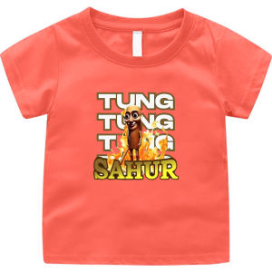 Kaos Anak edisi Tung Tung Sahur Pakaian Anak laki laki dan perempuan lengan pendek
