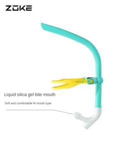 Zoke Kid Front Head Silicone Snorkel Breathing Swimming Tube For Training Scuba Diving Under Water Snorkling Breathing Diving Equipment