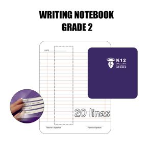 ZOFDA K12 Writing/Composition Bigger Size Notebook Grade Aesthetic Film Cover For Grade1 2 3 80Sheet