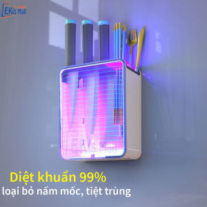 Kệ để Dao Đũa Thìa khử trùng tia UV Giá treo Dao Đũa Diệt trùng khử khuẩn bằng tia cực tím UV