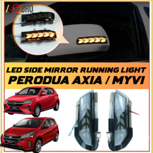 Perodua Myvi 2018-2023 Axia 2023-2024 SEAdvance Dynamic Dragon Scale Side Mirror Led With Signal Running MYVI AXIA 2 PCS