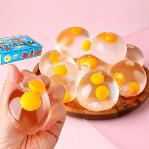 2Pcs Egg Squeeze Simulated Egg Decompression Toy Decompress Prank Toys Anti Stress Egg Party Toys Gift Toys