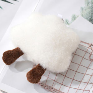 LYM Cartoon Cute White Cloud Plush Keychain Pendant Kawaii Key Charms Soft Doll Toys Gift Girl Backpack Accessories Decoration