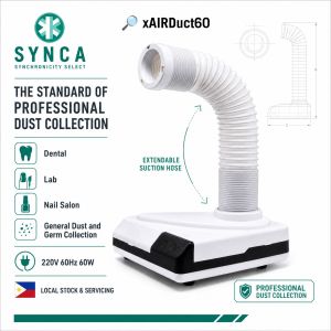 xAIRDUCT60 NailTech Set LUMISPARK 60W Dust Collector for Nail Tech - Lighting- Lab- Sterlize Vacuum