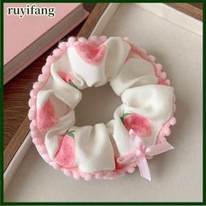 ruyifang แถบรัดผมพิมพ์ลายลูกไม้แบบกว้างสำหรับผู้หญิงสายรัดผมสุดน่ารักสวยงามของขวัญเครื่องประดับผมแฟชั่น