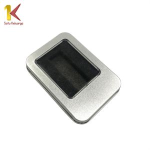 Satu Keluarga Flashdisk Packaging Box Universal C1192 Kotak Kaleng Penyimpanan USB Souvenir Box