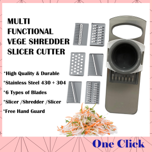 Stainless Steel Vegetables Slicer Cutter Grater Chopper with 6 Pcs Changeable Blades 多功能切菜器