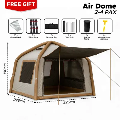 Inflatable Tent Travel Family Wind resistant Travel Mobile Tent Outdoor Camping Large Camping Air Tent
