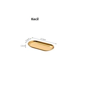 Mi.more Nampan Piring Oval Emas Stainless Aesthetic / Oval Gold Tray / Piring Gold