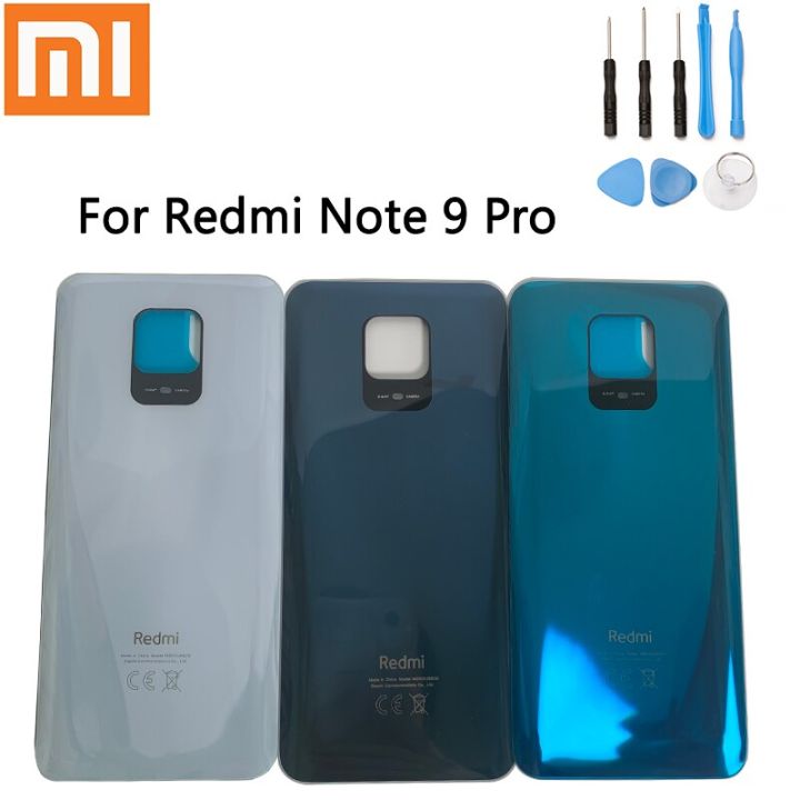 Original New Xiaomi Redmi Note 9S/ Pro Back Cover Glass Housing Door Rear  Case Phone Lid with Adhesive with Tools Lazada PH