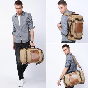 SG seller* KAKA Canvas Backpack Men Travel Rucksack Laptop Bag Notebook Casual Bag Leather Bag Business Bag good quality bag