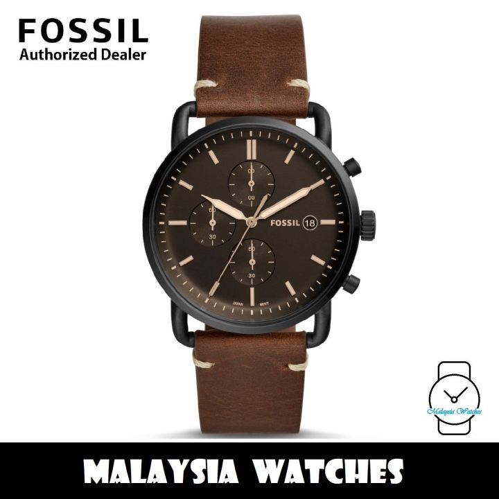 OFFICIAL WARRANTY) Fossil Mens FS5403 The Commuter Chronograph