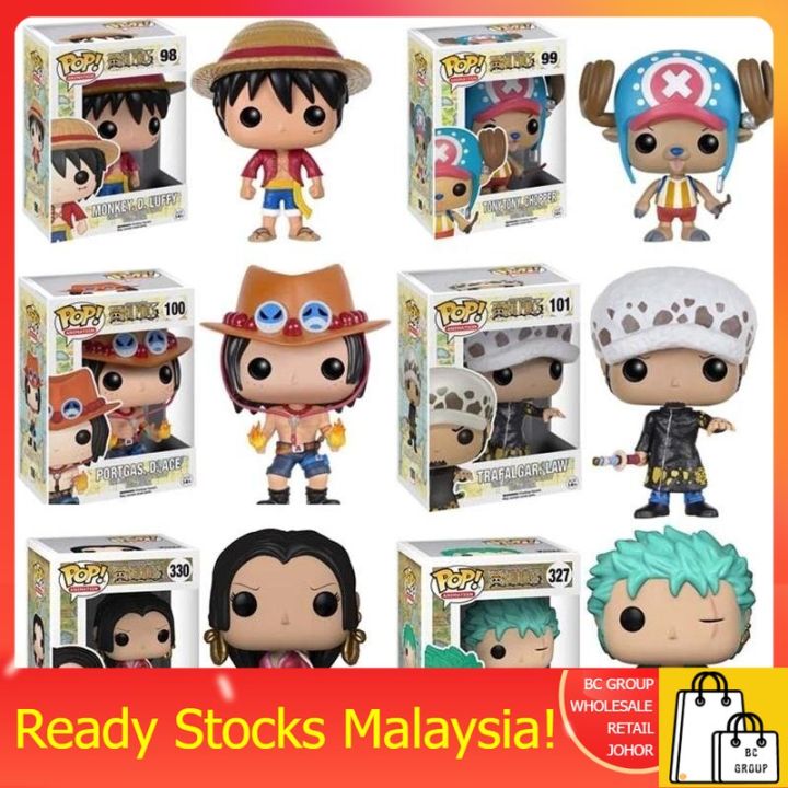 Funko Pop One Piece Law Ace Luffy Hancock Nami Zoro Figure Toys 【Ready ...